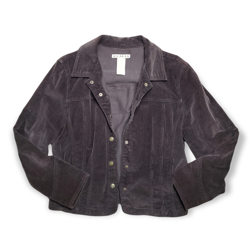 Retro Y2K Brown Corduroy Jacket size Large